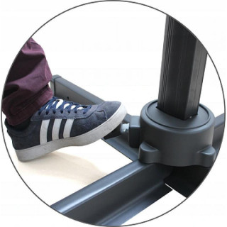 Vrtni senčnik bež barve s prevleko - 2,5x2,5 m -