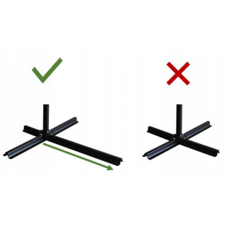 Zelen vrtni senčnik z LED osvetlitvijo - 3 m -