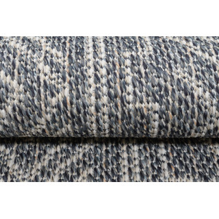 Okrogla vzorčasta preproga v sivi barvi