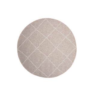 Roza okrogla preproga z vzorcem