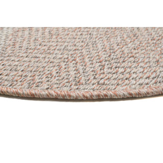 Roza okrogla preproga z vzorcem