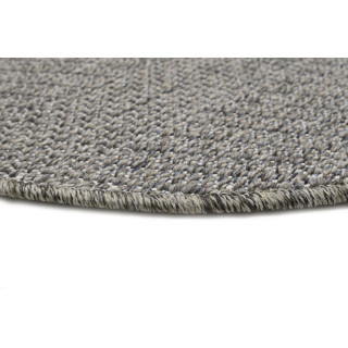 Okrogla siva preproga z vzorcem