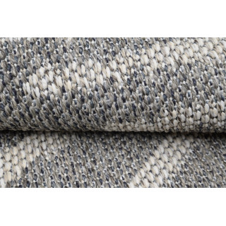 Siva okrogla preproga z vzorcem