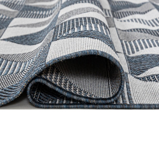 Vzorčasta modra preproga TOLEDO