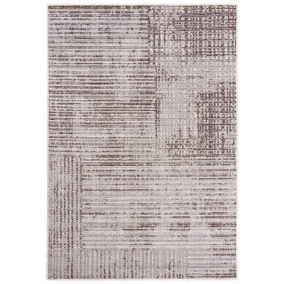 Rjava preproga TOLEDO z vzorcem