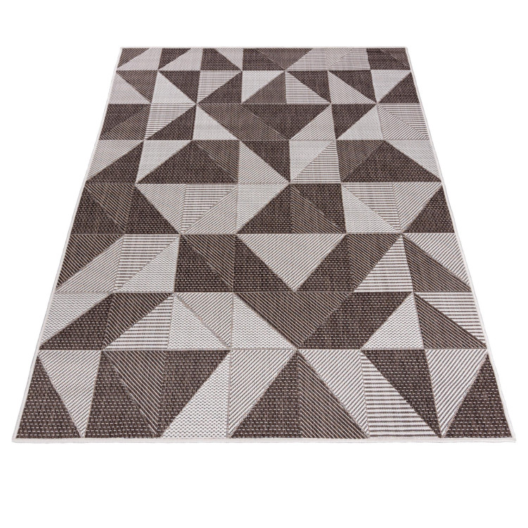 Rjava moderna preproga TOLEDO z vzorcem