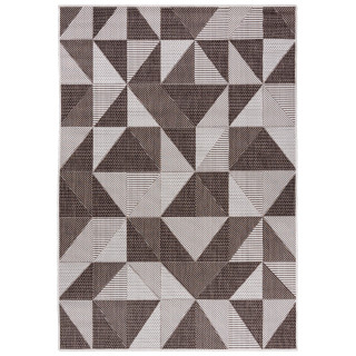 Rjava moderna preproga TOLEDO z vzorcem