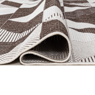 Rjava moderna preproga TOLEDO z vzorcem