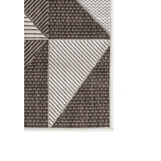 Rjava moderna preproga TOLEDO z vzorcem