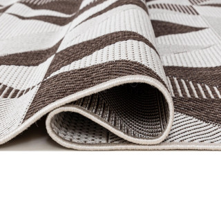 Vzorčasta preproga TOLEDO rjava in bela