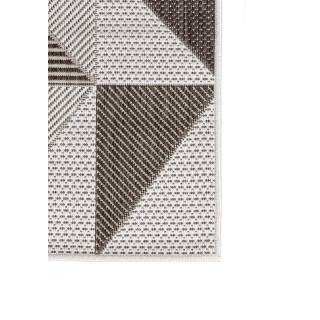 Vzorčasta preproga TOLEDO rjava in bela