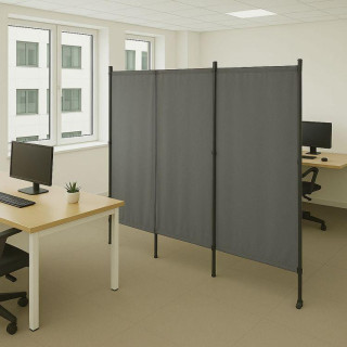 Zložljiva 3-delna pregrada v sivi barvi