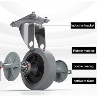 Zložljiv transportni voziček - 88x58 cm