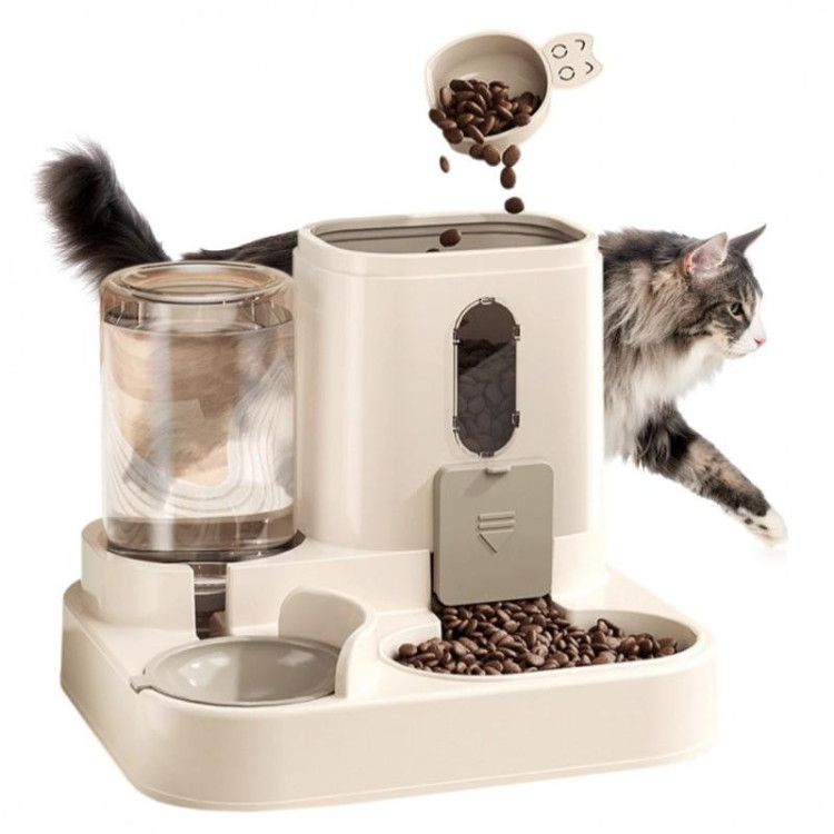 Avtomatska posoda in napajalnik za mačke