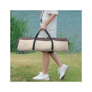 Zložljiv kamping šotor v krem barvi za 2-3 osebe