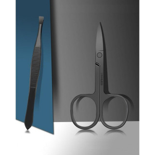 Črni set za manikuro in pedikuro 12 v 1