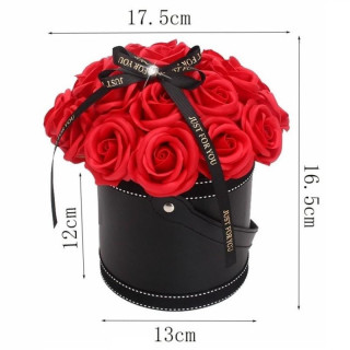 Škatla za rože iz rdečega mila