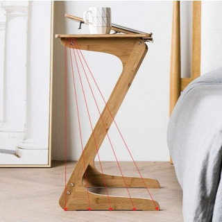 Večnamenska zložljiva miza 60x35 cm