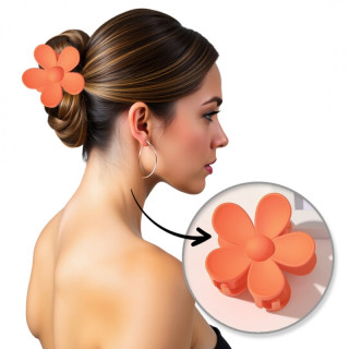 Oranžna sponka za lase