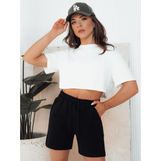 Črne bombažne ženske kratke hlače SY0327