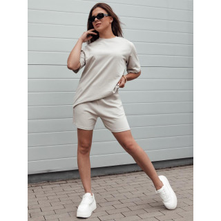 Ženske svetlo bež kratke hlače iz bombaža SY0329