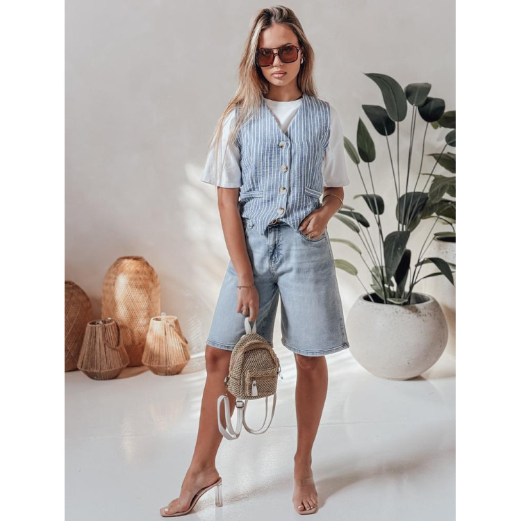 Svetlo modre kavbojke do kolen SY0480