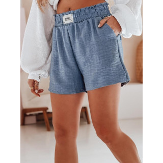 Ženske modre kratke hlače z elastičnim pasom SY0452