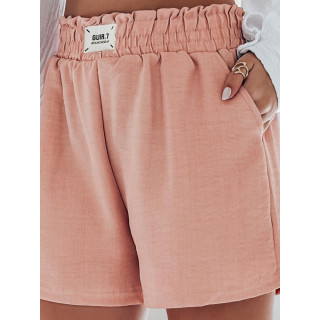 Roza ženske kratke hlače z elastičnim pasom SY0455