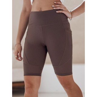 Rjave ženske kolesarske kratke hlače SY0419