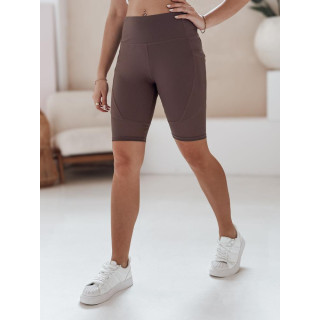 Rjave ženske kolesarske kratke hlače SY0419