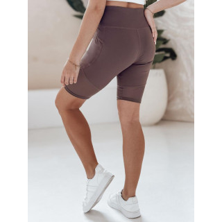 Rjave ženske kolesarske kratke hlače SY0419