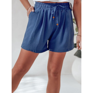 Ženske kratke hlače iz blaga v modri barvi SY0434