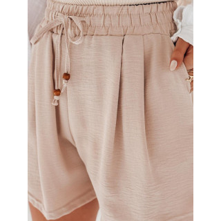 Ženske kratke hlače iz bež blaga SY0435