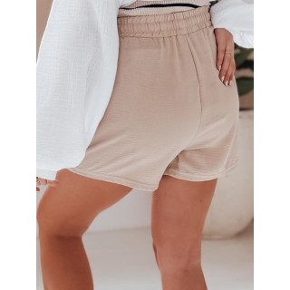 Ženske kratke hlače iz bež blaga SY0435