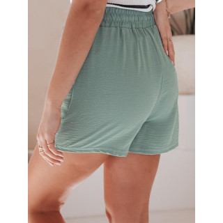 Ženske zelene kratke hlače iz blaga SY0436