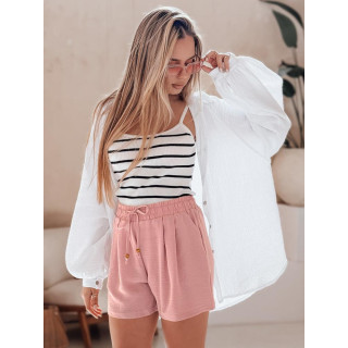 Ženske kratke hlače iz blaga roza SY0437