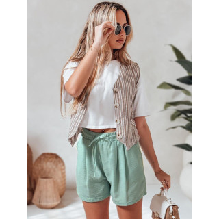 Ženske zelene lanene kratke hlače SY0461
