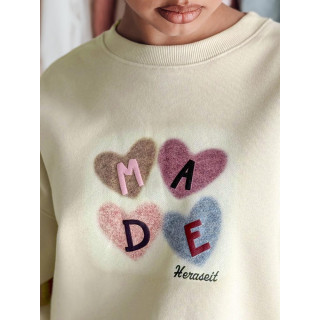 Svetlo zelena ženska jopa s srčki BY1460