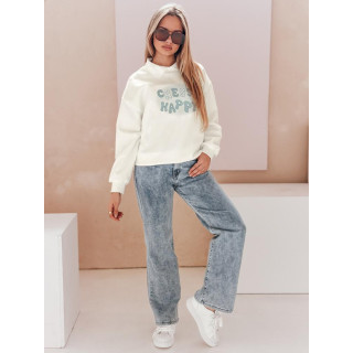 Bela ženska jopa z ovratnikom BY1484