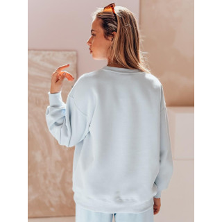 Svetlo modra ženska jopa z vezenino psa BY1479