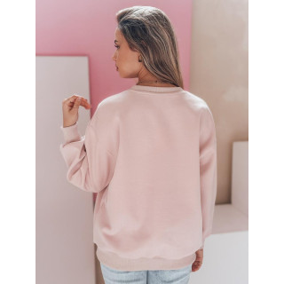 Ženska roza jopa z vezenjem psa BY1482