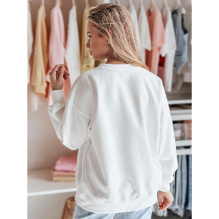 Ženska bela jopa z vezenjem psa BY1478