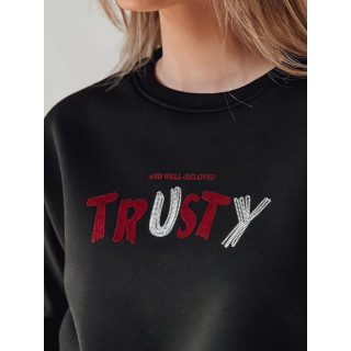 Črna ženska jopa z vezenjem BY1408