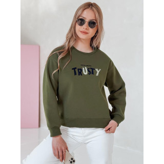 Ženska zelena jopa z vezenjem BY1409