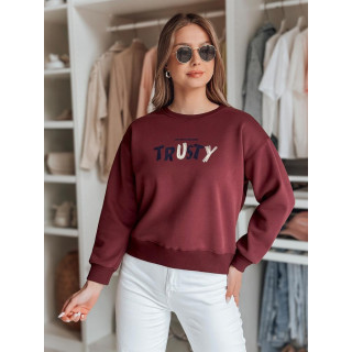 Bordo ženska jopa z vezenjem BY1407