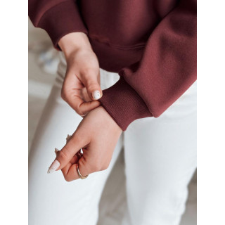 Bordo ženska jopa z vezenjem BY1407