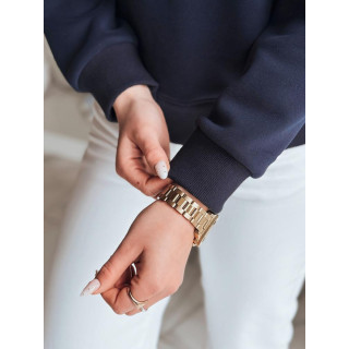 Ženska temno modra jopa z vezenjem BY1410