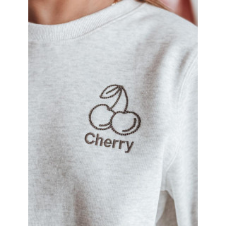 Siva ženska jopa z vezenjem BY1402