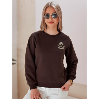 Ženska rjava jopa z vezenjem BY1401