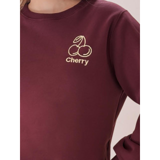 Ženska slivova jopa z vezenjem BY1399